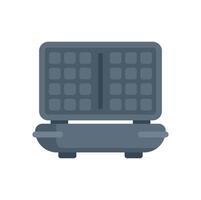 Modern electric waffle maker closed with a handle vector