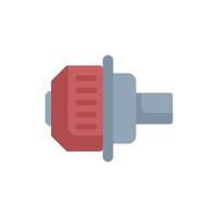 Car turbo installing in maintenance service station icon vector