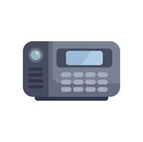 Security alarm system displaying status information vector