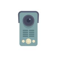Modern intercom system with camera for home security vector
