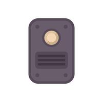 Gray speaker blasting music on white background vector