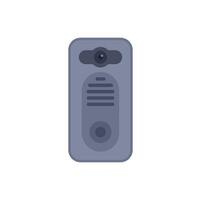 Modern intercom system displaying security features vector