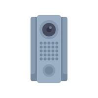 Modern intercom system showing digital display for apartments vector