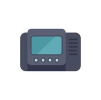 Office phone showing blank screen displaying minimalist design vector