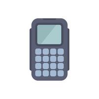 Mobile payment terminal showing accepting credit card concept vector