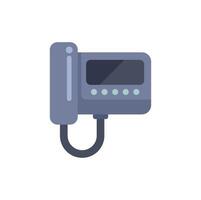 Office phone hanging up presenting blank screen for copy space vector