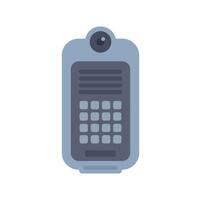 Modern intercom system displaying buttons for communication vector