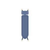 Inflatable swimming pool float mattress top view for relaxing on water surface vector