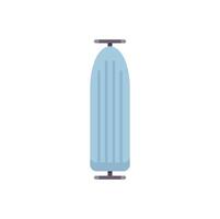 Ironing board standing up for clothes ironing service vector