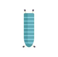 Empty ironing board standing upright for laundry service logo vector
