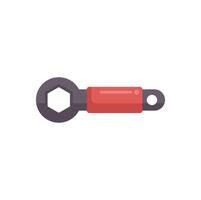 Wrench tool is laying on a white background vector