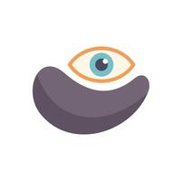 Eye patches showing concept of reducing dark circles vector