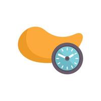 Mango representing fasting time icon on white background vector