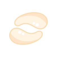 Two hydrogel eye patches creating perfect spa ambiance vector