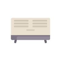 Vintage radio receiver with shortwave bands displayed on white background vector