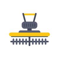 Manual scarifier machine for lawn aeration and care vector
