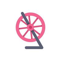 Hamster wheel standing on support structure for running pet rodents vector