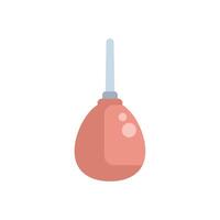 Medical enema pear for douching procedure isolated on white background vector