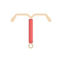 Hormonal intrauterine device contraception method representing birth control option vector