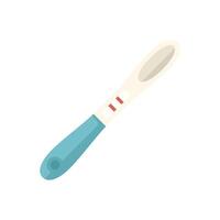 Positive pregnancy test showing two red lines vector