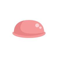 Pink menstrual cup zero waste hygiene product side view vector