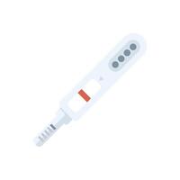 Positive pregnancy test result showing two lines vector
