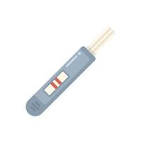 Positive pregnancy test showing two red lines vector