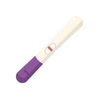 Positive pregnancy test result showing two lines vector