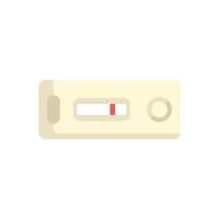 Positive pregnancy test result showing two lines vector