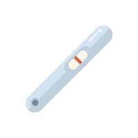 Positive pregnancy test result showing two lines vector