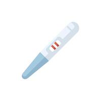 Positive pregnancy test result showing two red lines vector