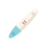 Positive pregnancy test result showing two red lines vector