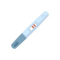 Positive pregnancy test result showing two lines vector