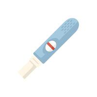 Positive pregnancy test result showing two lines vector