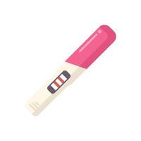 Positive pregnancy test result showing two lines vector