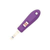 Positive pregnancy test result showing two lines vector