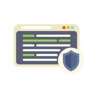 Secure platform providing online safety and protection vector