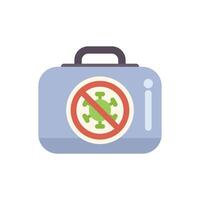 Medical kit showing sign for virus prevention and vaccination vector