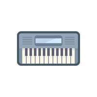 Electronic keyboard synthesizer showing musical creativity vector
