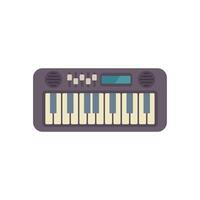 Electronic keyboard synthesizer creating music sound vector
