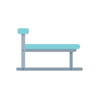 Adjustable gym bench for lifting weights during training vector
