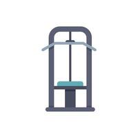 Gym equipment icon depicting assisted pull up machine for exercise vector