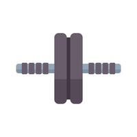 Double wheel ab roller for building core strength and stability vector