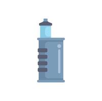 Electronic cigarette vaporizer device with tank and buttons vector