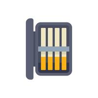 Opened pack of cigarettes displaying tobacco inside vector