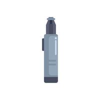 Modern electronic cigarette device with tank for vaping vector