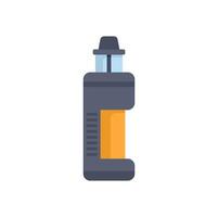 Electronic cigarette mod box device with atomizer tank icon vector