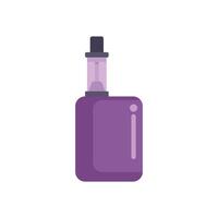 Modern electronic cigarette device generating vapor with style vector