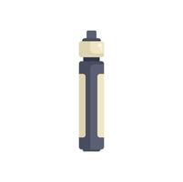 Modern electronic cigarette model standing upright on white background vector