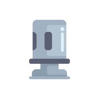 Modern public transportation ticket machine validating commuter pass vector